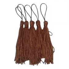 Pingente De Seda Tassel Cor Marrom Pacote 50 Unidade