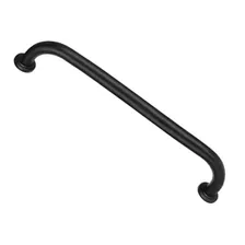 Alça De Apoio 70cm Barra Inox Preto Segurança Cadeirante