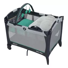 Cuna Corral Plegable Graco Pack N' Play Reversible Seat Gris Diseño De La Tela Liso