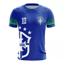 Camisa Camiseta M/c Seleção Brasil Hexa Copa 2022 Ref 05