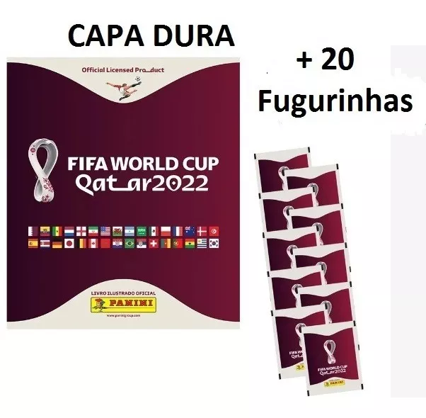  Álbum Qatar Capa Dura + 20 Figurinhas 2022 