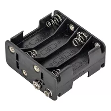 Suporte Pilhas - 8 Pilhas Aa - Preto (conector Clip)