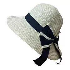 Sombrero De Verano Para Mujer Elegante Con Lazo