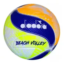 Bola De Beach Vôlei Diadora Oficial - Azul E Laranja