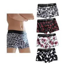 Paquete De 4 Boxerscalzoncillos Seda De Hielo Para Hombre