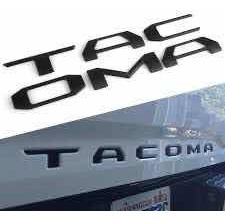 Emblema Toyota Tacoma Batea Negro 2016-2020 No Vinil Letras Foto 4