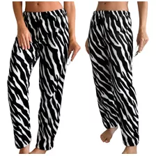 Pantalon Pijama Mujer Peluche Polar Soft Estampado Muy Suave