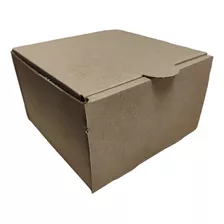 Caja Cartón Delivery Autoarmable Cuadrada 15 X 15 X 9 Cm 50u