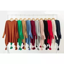 Poliponcho En Cashemire, En Todas Las Tallas Y En 10 Colores