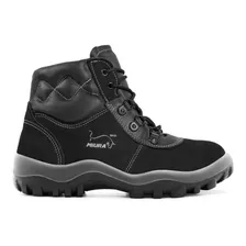 Bota Botina Nobuck Miura Safetline Bico Pvc Preta Ca12783