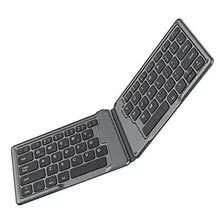 Teclado Bluetooth Plegable Portatil Inalambrico Color Gris