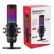 Micrófono Hyperx Quadcast S De Condensador Usb Rgb Para Pc