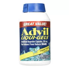 Advil Liqui Gels 200 Mg X 200 + Pastillero - Importado Usa