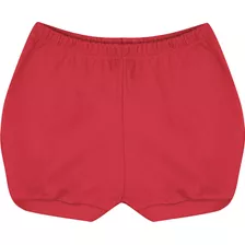 Short Bebê Básico 100% Algodão Suedine Liso 