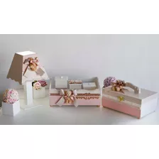 Enfeite De Quarto Menina Kit Higiene Mdf Rosa Farmaçinha