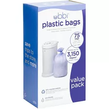 Bolsas Ubbi De Plástico Set De 3 Pkt - 25 Pz (75 Pzs)