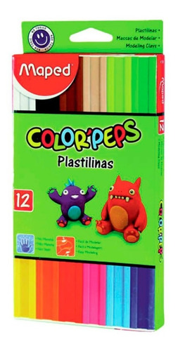 Plastilinas Maped X12 Colores Surtidos Colorpeps