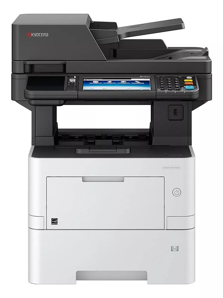 Impresora  Multifunción Kyocera Ecosys M3145idn Con Wifi Blanca Y Gris 120v