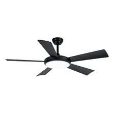 Ventilador De Techo 522 B Negro Mate Decorativo Luz 24w Wifi Cantidad De Aspas 5 Diámetro 132 Cm Material De Las Aspas Abs