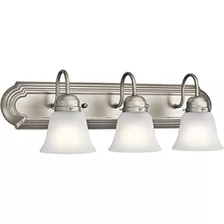 Kichler 5337s 3 Luz 24 De Ancho Mueble De Baño Luz Plateado 