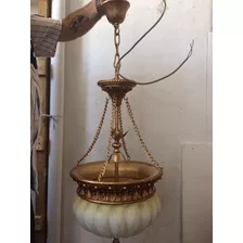 Lámpara Colgante Bañada En Oro