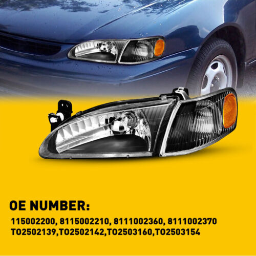 New For 98-00 Toyota Corolla Headlight Bumper Signal Lam Aab Foto 7