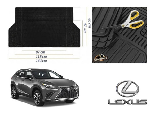 Tapetes Uso Rudo + Cajuela Lexus Nx 2022 2023 2024 Armor All Foto 3