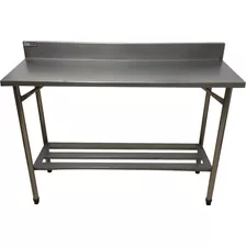 Mesa De Serviço 100% Inox 304 70x60x80 Alt Com Espelho 