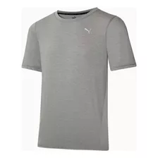 Camiseta Puma Cinza Masculina Performannce Heather Academia