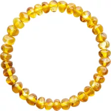 Pulseira Bracelete Adulto Feminino Masculino Âmbar Natural