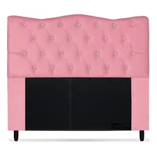 Cabeceira Casal Duna P/ Cama Box De 140cm Suede Barbie