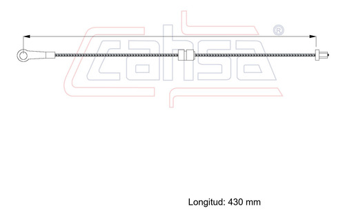 Cable Embrague Para Gmc S15 Jimmy 1983 2l Cahsa Foto 2