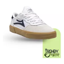 Lakai Cambridge White Navy Suede