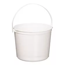 Cubo De Plastico Amscan | Blanco | Accesorio De Fiesta | 12
