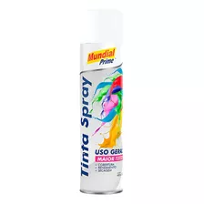 Tinta Spray Branco Brilhante 400ml Mundial Prime