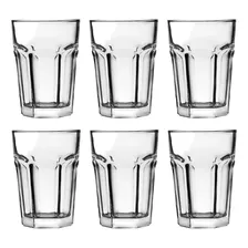 Vaso Facetado De Vidrio Trago 400cc Libbey Linea Country X6