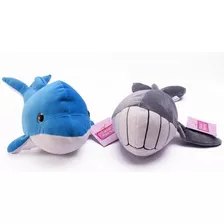 Peluche Delfin Y Ballena 38 Cm Tiernas Mascotas Duende Azul