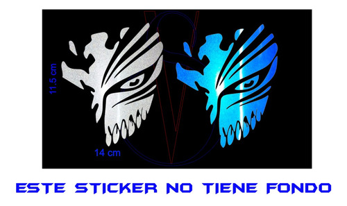 Death Mask Anime 2 Sticker Pegatina Para Auto, Moto, Laptop  Foto 2