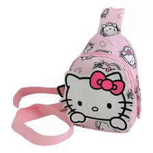 Bolso De Pecho Hello Kitty Y Amigos Kawaii Mochilita Pequeña