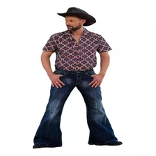 Pantalones Vaqueros Holgados Acampanados Para Hombre