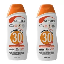 Protetor Bloqueador Solar Fps 30 120 Ml Com 2 Peças Nutriex