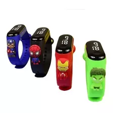 Relógio Digital Led Infantil Resistente A Agua Pulseira Top Cor Da Caixa Pulseira Verde Hulk