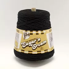 Conos De Hilo Sugar N Cream Negro, 1 Paquete De 14 Oz/4...