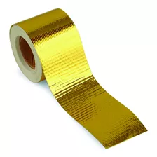 Manta Refletiva 5cm X 10m Gold Tape Dourado Metal Horse