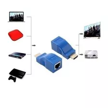 Extender Hdmi 4k 3d 1.4 30m Para Rj45 Sobre Cat 5e/6 Rede 