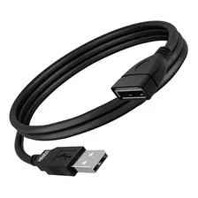Cable Usb Alargue Extension Macho Hembra Prolongador 1.5 Mts Color Negro