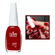 Esmalte Colorama Paixão Vermelho Cremoso Longa Duração 8ml