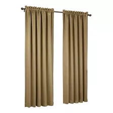 Cortinas Tela Blackout Corta Luz De Barrote Y Riel 2p 135x2m