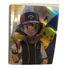 Album Para 240 Cartas Pokemon Diseño Ash Y Pikachu Brillante