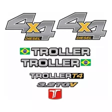 Kit Adesivo Resinado Troller T4 3.2 Tgv 4x4 2013 /04 Amarelo